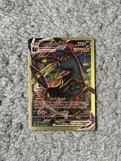Umbreon VMax HP310 Dark Signal #095/203 Gold Foil Fan Art Display Card NM! - Image 1