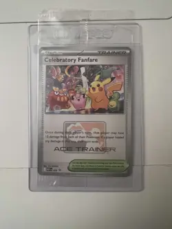 Pokemon TCG Celebratory Fanfare - Ace Trainer Reward Card Sealed - Image 1