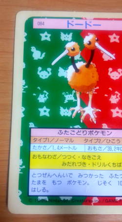 Pokemon Card Japanese Top sun Doduo 1995 vintage from Japan - Image 3