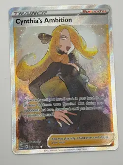 Cynthia's Ambition 169/172 Brilliant Stars Full Art Trainer Pokemon Card 2022 NM - Image 1