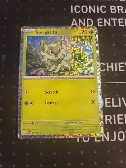 Sprigatito 001/015 Promo Pokemon Card TCG Pokemon Trading Card Game Mcdonalds - Image 1
