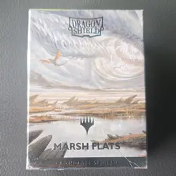 Dragon Shield 100 Matte Dual Art Card Sleeves Marsh Flats Landfall Series MTG - Image 1