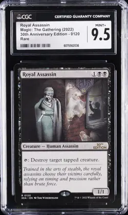 2022 MAGIC: THE GATHERING 30TH ANNIVERSARY RARE #0120 ROYAL ASSASSIN CGC 9.5 - Image 1