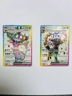Pokemon TCG: Prismatic Evolutions. Umbreon & Espeon Ex Promo Cards 175 & 176 - Image 1