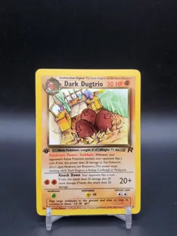 Dark Dugtrio 23/82 Team Rocket 1st Edition Rare NM Pokemon Card - Image 1
