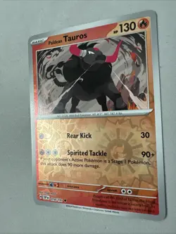 Pokemon TCG * SV Surging Sparks * 018/191 Paldean Tauros U * REVERSE HOLO * NM - Image 2