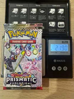 VERY HEAVY! GOD PACKUUU 21.90g Prismatic Evolutions Pokemon TCG Booster (SEALED) - Image 1