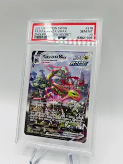 Carte Pokemon Rayquaza VMAX 218/203 Alt Art Evolving Skies GEM MINT PSA 10 Eng - Image 2