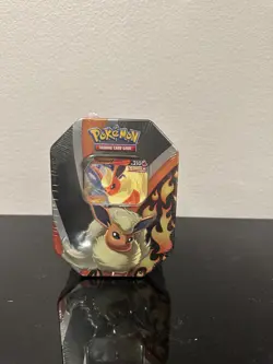 Pokemon TCG Eevee Evolutions Tin 2021 [ Flareon V Edition ] [Evolving Skies] - Image 1