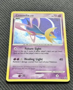 2008 Pokemon Diamond & Pearl Majestic Dawn Cresselia Holo Rare #2/100 Check Pic - Image 2