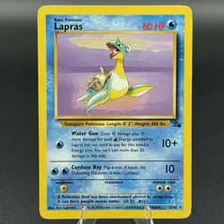 Pokemon TCG Card 1999 Fossil Set Lapras 25/62 - Image 1