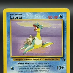 Pokemon TCG Card 1999 Fossil Set Lapras 25/62 - Image 2