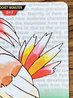 Pokemon Carddass Card Pidgeotto File No.17 Bandai Pocket Monsters Green ver. - Image 4