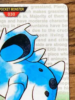 Pokemon Carddass Card Nidorina File No.30 Bandai Pocket Monsters Green 1996 - Image 4