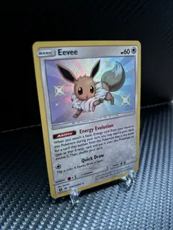 Pokemon TCG Eevee SV41/SV94 Shiny Holo Card Hidden Fates Shiny Vault - Image 3