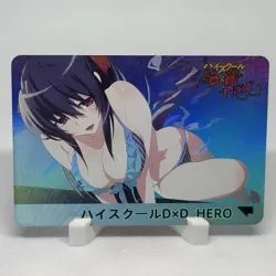 High School DxD Hero Akeno Himejima Eyecatcher Waifu Art Card *RARE* - Image 1