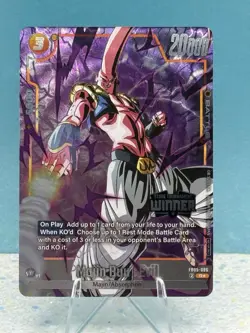 Dragon Ball SCG Tournament Winner Card Majin Buu : Evil FB05-086 Alt Art Rare - Image 1