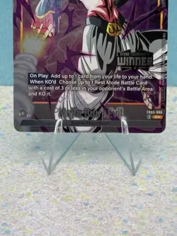 Dragon Ball SCG Tournament Winner Card Majin Buu : Evil FB05-086 Alt Art Rare - Image 3