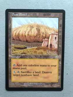 Mtg Carte Magic Mercadian Masques Dust Bowl English LP/MP - Image 1