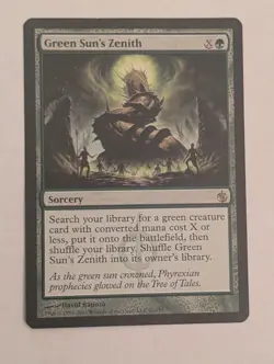 Green Sun’s Zenith #81 Mirrodin Besieged 2011 LP MTG Magic the Gathering - Image 1