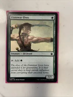 1x Llanowar Elves NM Eng MTG - Foundations - Image 1
