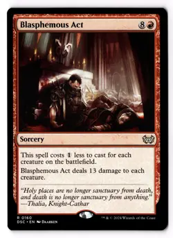 Blasphemous Act 160 Commander: Duskmourn: House of Horror NM - Image 1