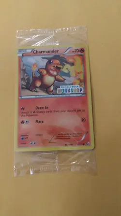 Build a Bear Pokemon Card Charmander Promo Trading Card TCG SEALED NEW - Image 1