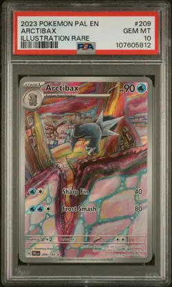 2023 POKEMON PAL EN-PALDEA EVOLVED ILLUSTRATION RARE #209 ARCTIBAX PSA 10 - Image 1