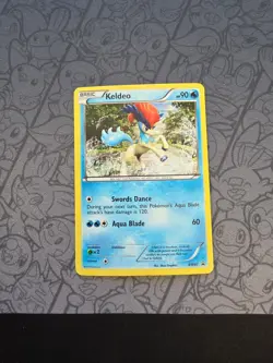 Pokemon: Keldeo #BW60 Holo Ultra Rare Black & White Black Star Promo - MP - H45 - Image 1