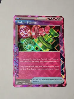 Unfair Stamp - ACE SPEC RARE - Twilight Masquerade - 165/167 Pokemon NM (F006) - Image 1