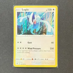 Lugia 132/185 Holo Rare SWSH04: Vivid Voltage Pokemon TCG - Image 1