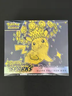 Pokemon TCG Surging Sparks Pokemon Center Elite Trainer Box ETB Factory Sealed - Image 1