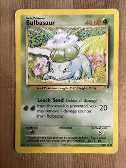 Bulbasaur 68/110 Common Legendary Collection 2002 Pokemon WOTC Vintage DMG - Image 1