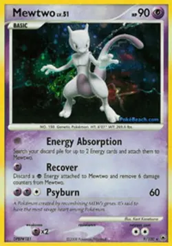 Mewtwo - 9/100 - Holo Rare PL/MP, English Pokemon Majestic Dawn - Image 1