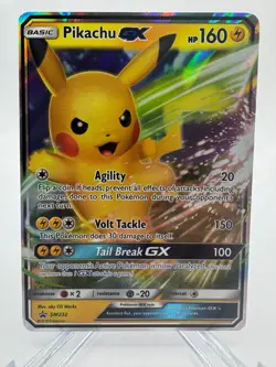 Pikachu GX SM232 Promo SM Black Star Promos Pokemon *READ* - Image 1