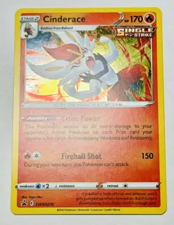 Pokemon TCG Cinderace SWSH278 Cosmos Holo Rare Sword & Shield Black Star Promo - Image 1