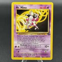 Pokemon TCG Mr. Mime Jungle 22/64 Rare Unlimited DMG - Image 1