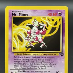 Pokemon TCG Mr. Mime Jungle 22/64 Rare Unlimited DMG - Image 2