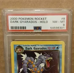 Pokemon Dark Gyarados 8/82 PSA 8 Holo Team Rocket 2000 - Image 3
