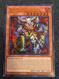 Yugioh! 1x Royal Archfiend BPRO-EN014 Ultra Rare 1st Ed NM - Image 1