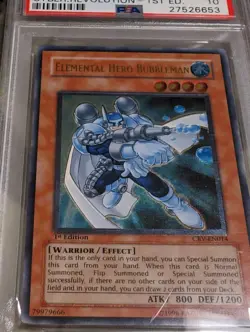 Elemental Hero Bubbleman CRV-EN014 1st Ed Ultimate Rare PSA 10 Yugioh Card - Image 3