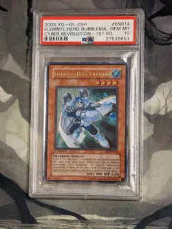 Elemental Hero Bubbleman CRV-EN014 1st Ed Ultimate Rare PSA 10 Yugioh Card - Image 4