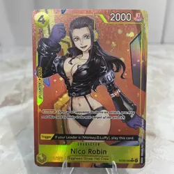 Bandai One Piece TCG Nico Robin ST29-009 Egghead Character Foil Blocker +2000 - Image 1