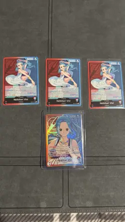 One Piece Nefeltari Vivi Leaders EB03-001 NM Pack Fresh (Alt Art Card) (+3 Reg) - Image 1