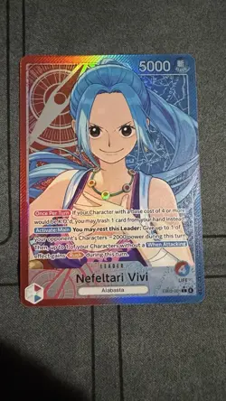 One Piece Nefeltari Vivi Leaders EB03-001 NM Pack Fresh (Alt Art Card) (+3 Reg) - Image 3