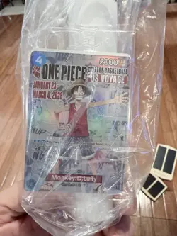 One Piece Monkey D Luffy US College Basketball US Voyage Card. Unopened - Image 1