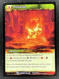 Firelands 219/220 World of Warcraft TCG: War of the Elements - Image 1