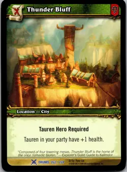 World of Warcraft TCG, Drums of War 262/268 Thunder Bluff - Image 1