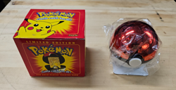 1999 Burger King Pokemon Pikachu 23k Gold Plated Trading Card/Pokeball *Sealed* - Image 1