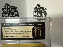 Pokemon Electrode Holo CGC 10 Trading Card Game Classic 011/034 English - Image 2